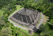 Indonésie - Java - Vue aérienne du temple de Borobudur