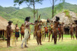 Indonésie - Papua - Baliem Valley - Fête du cochon dans un village Dani