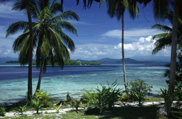 Iles Salomon - Uepi Island Resort - Vue depuis la terrasse du restaurant