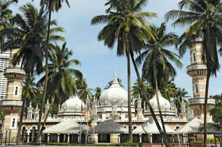 Malaisie - Visite de Kuala Lumpur - La mosquée Masjid Jamek