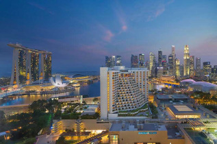 Tour du monde - Singapour - Vue du Mandarin Oriental Hotel