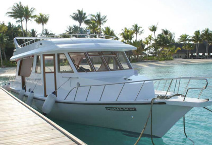 Maldives - Veligandu - Le centre de plongée - Le bateau