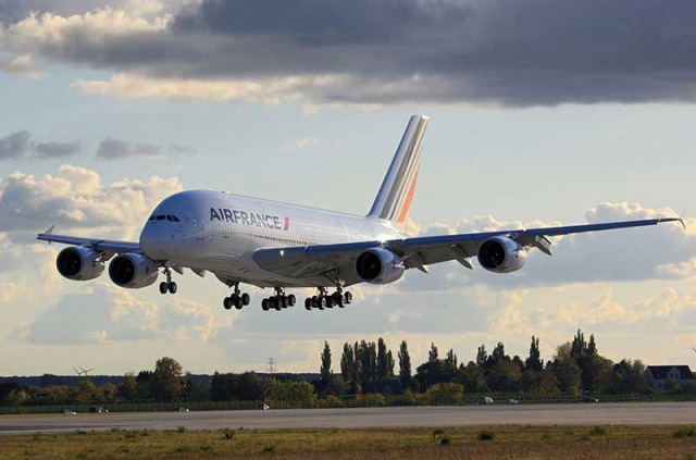 Air France - Airbus A380  à l'atterrissage