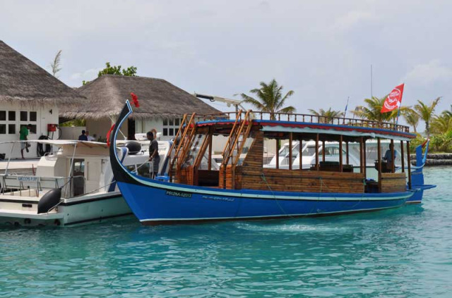 Maldives - Kandooma - Le centre de plongée - Le bateau