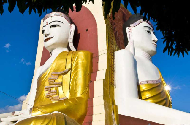 Myanmar - Les Bouddhas du Paya Kyaik Pun Bago © Marc Dozier