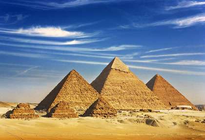 Pyramides de Gizeh au Caire