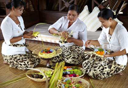 Offrandes balinaise - Bali - Indonesie © Wapa Di Ume