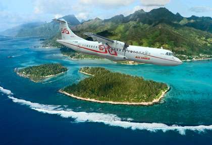 Survol de Moorea