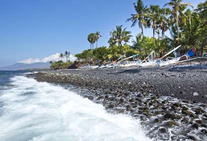 Plongée de la plage à Tulamben