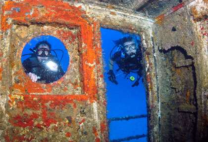 épave du Rhone à Peter Island BVI