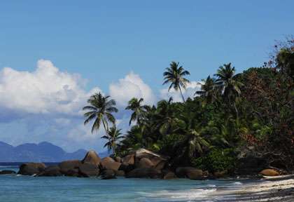La plage de Silhouette aux Seychelles